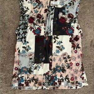 Calvin Klein Multicolor Floral Sleeveless Blouse